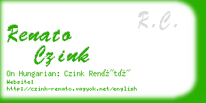 renato czink business card